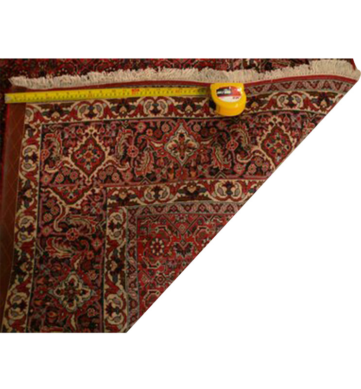 7 x 7 Persian Bijar Square Rug All-Over Design