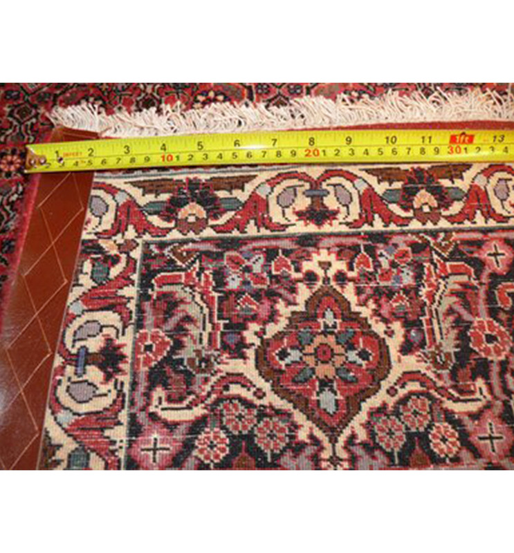 7 x 7 Persian Bijar Square Rug All-Over Design