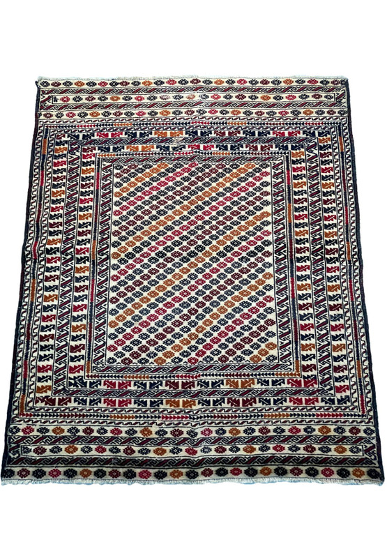 4'2" x 5'4" Antique Persian Baluch Rug
