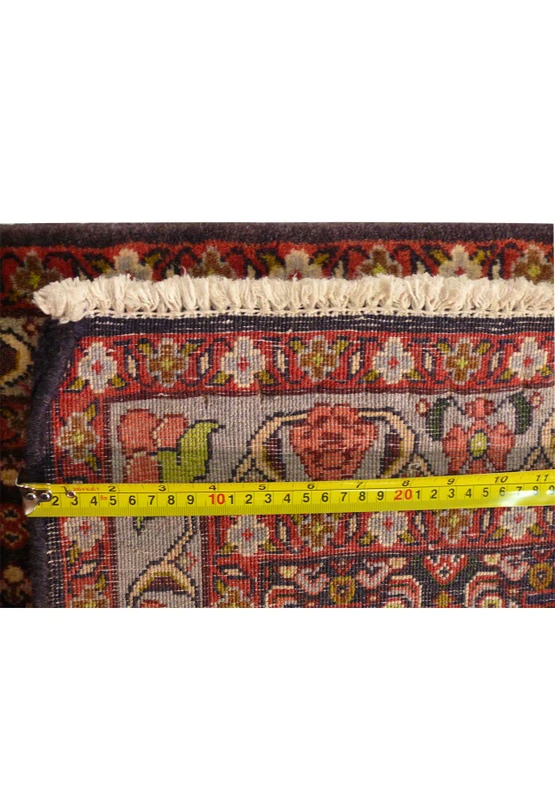 3 x 13 Geometric & Botanical Persian Senneh Runner Rug