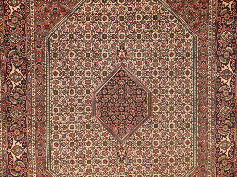 6'6" x 9'7" Persian Bijar Mahi Design