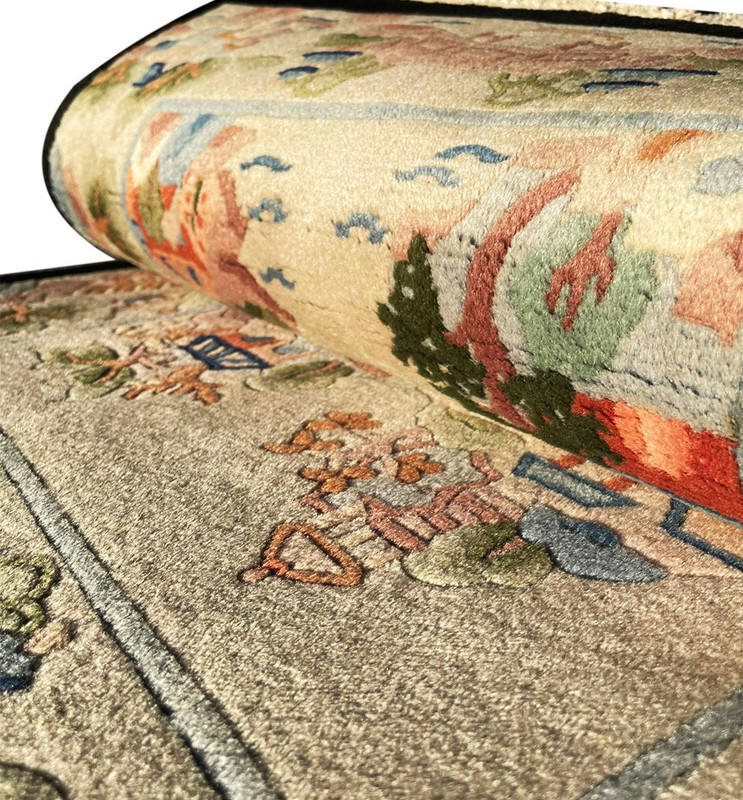 2'3" x 4'4" Antique Oriental Art Deco Rug