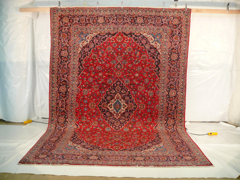 10 x 13'8" Persian Kashan Rug