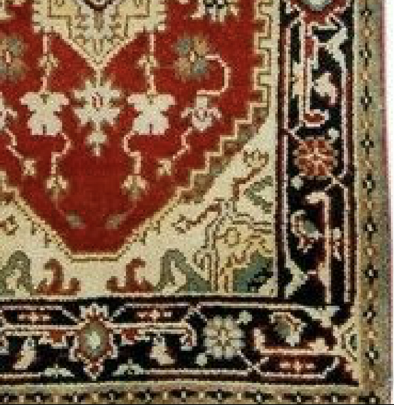 3 x 10 Caucasian Design Geometric Serapi Runner
