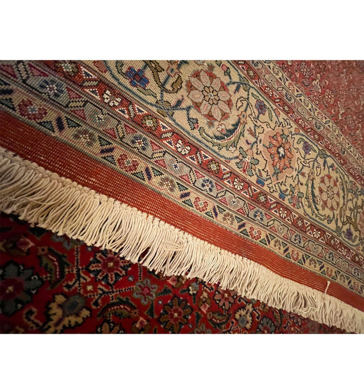 8'6 x 11'2 Signed Persian Wool & Silk Tabriz Rug | Very fine