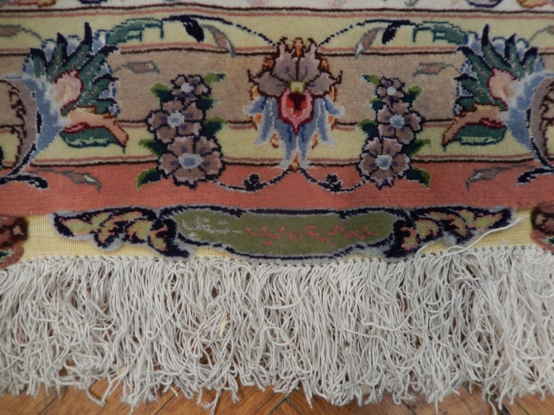 8 x 12 Persian Tabriz 70 Raj Wool & Silk Rug | Signed by Master Weaver