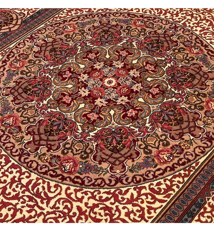 5 x 7 Persian Tabriz Wool & Silk Rug