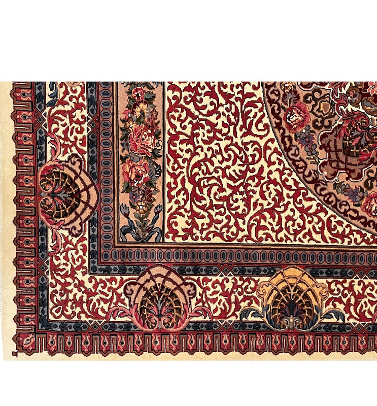 5 x 7 Persian Tabriz Wool & Silk Rug