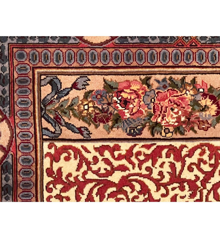 5 x 7 Persian Tabriz Wool & Silk Rug