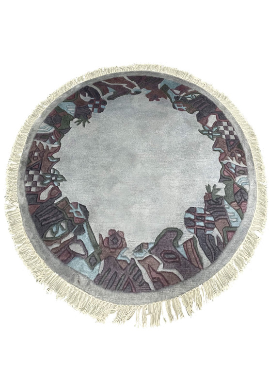 5 x 5 Modern Tibetan Round Rug