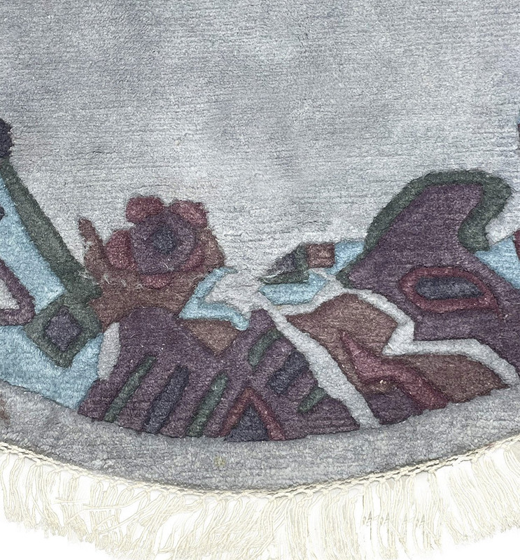 5 x 5 Modern Tibetan Round Rug