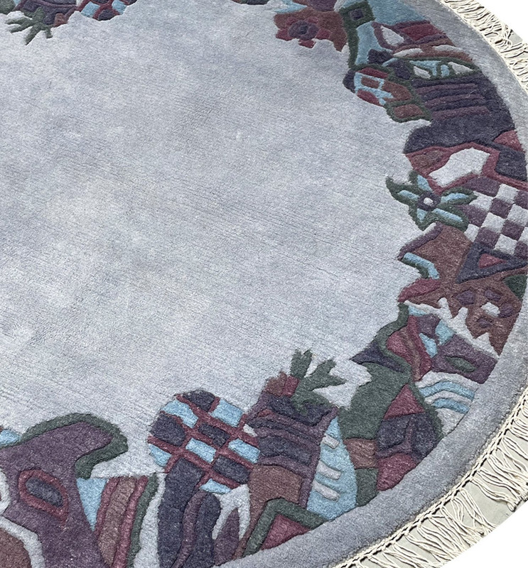 5 x 5 Modern Tibetan Round Rug