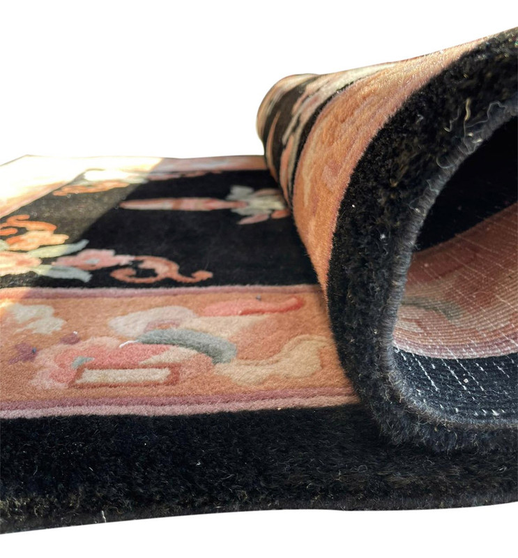 3 x 5'5 Antique Oriental Art Deco Rug