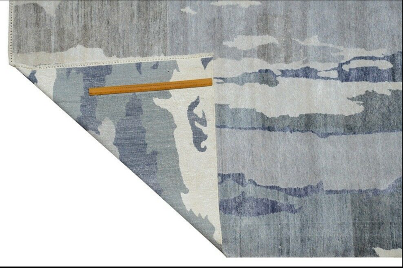 8 x 10 Multi Color Viscose Nepali Handmade Rug