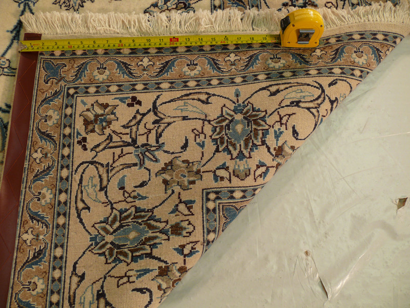 8'2" x 11'3" Persian Nain Dragon Medallion Design Rug