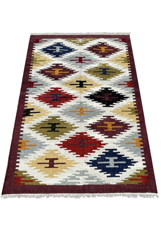 4 x 6 Turkish Flat Weave Kilim Rug
