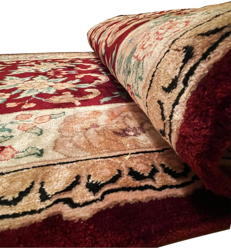 2'6 x 10 Oriental Sino 160 Wool & Silk Runner Rug
