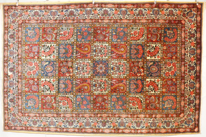 6'8 x 10'4 Persian Bakhtiar Tribal Garden Design  Rug