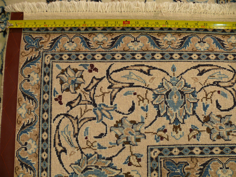 8 x 11'3 Persian Nain Rug Wool & Silk