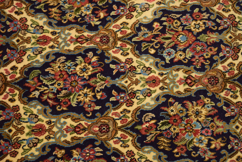 2'6 x 4 Floral Persian Qum Kork Rug