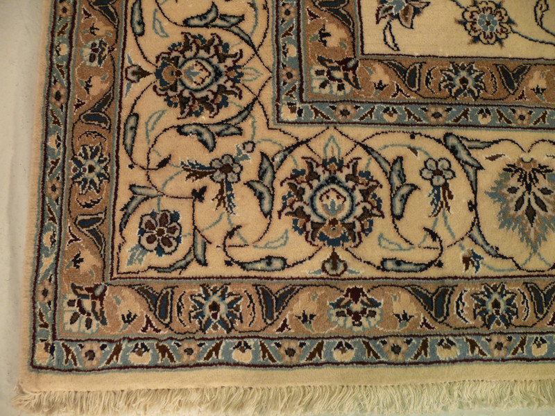 8'2 x 11' Persian Nain Rug All-Over Design Beige