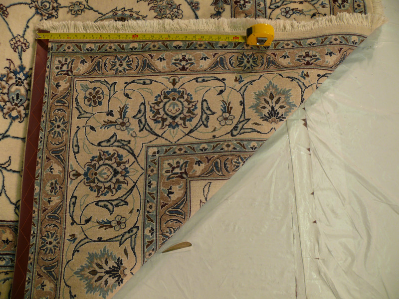 8'2 x 11' Persian Nain Rug All-Over Design Beige