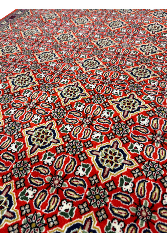 3x4 Persian Qum Kork Rug detailed weaving