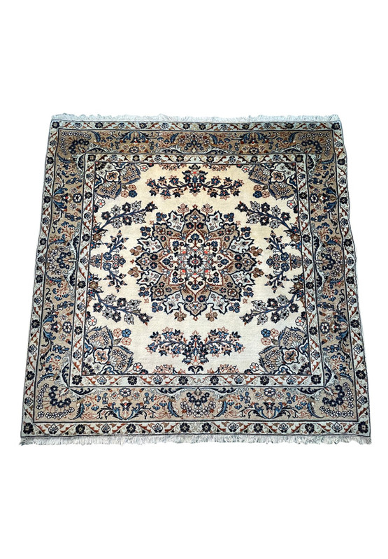 6'7" x 6'7" Persian Kashan Square Rug