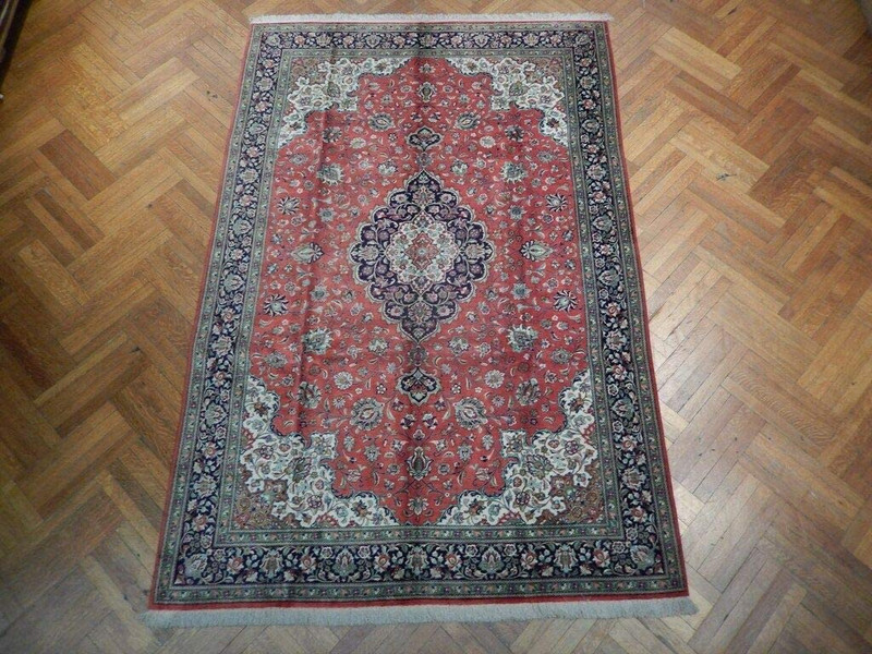 6'6 x 9'8 Persian Qum All Silk Rug Masterpiece