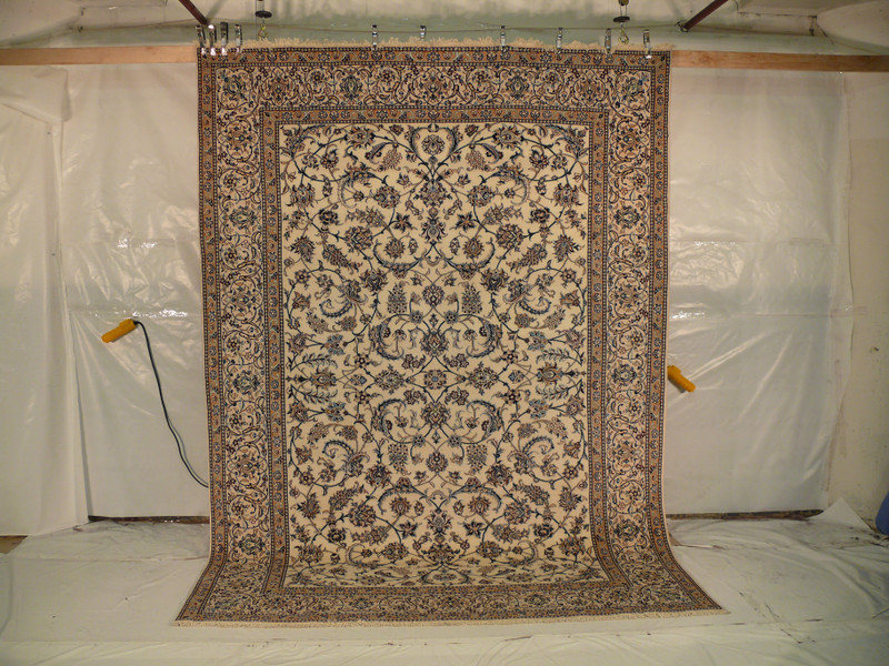 8'1" x 11'5 Persian Nain 9 LAA Rug Wool & Silk