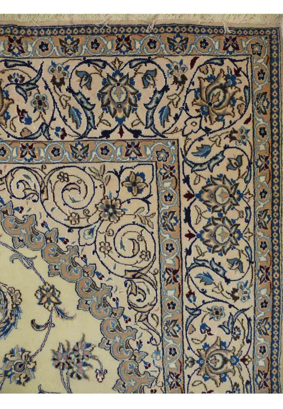 6'5 x 10 Persian Nain 9 LAA Rug Wool with Silk