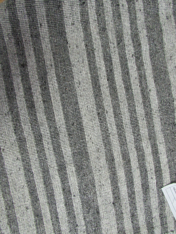 9 x 11 Modern all natural handmade Rug. Feels like silk. Gray Variations