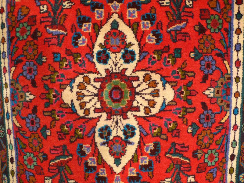 2'7 x 10'3 Persian Hamedan Runner Rug