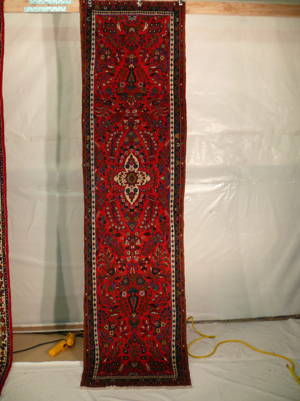 2'7 x 10'3 Persian Hamedan Runner Rug