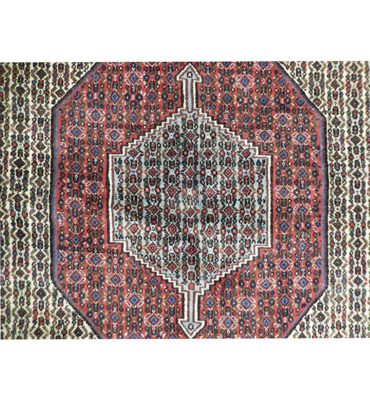 4 x 6 Persian Senneh Rug | Kurdish Tribal Style