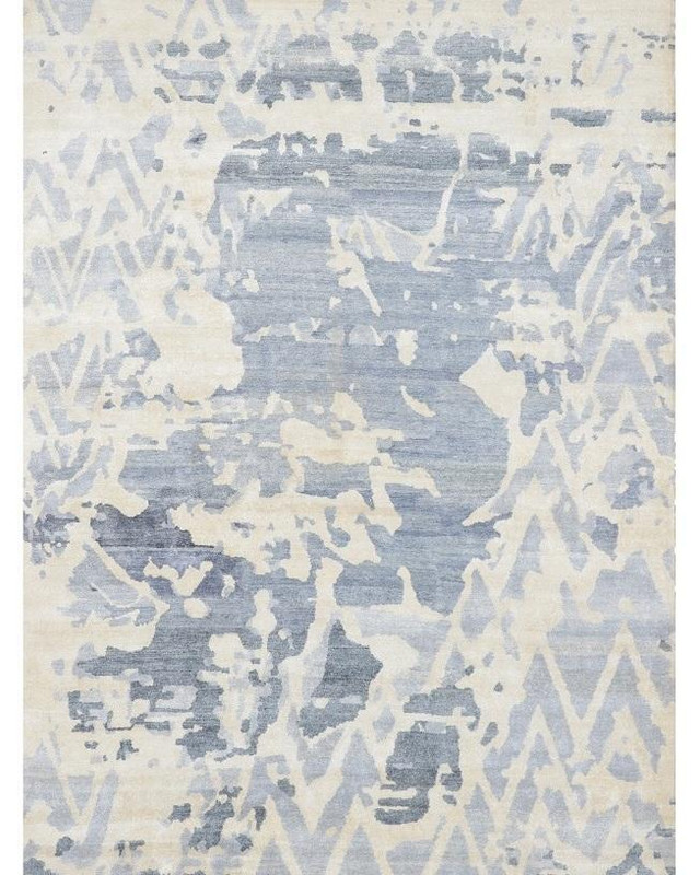 10 x 13 Modern Handmade Silky Abstract Rug