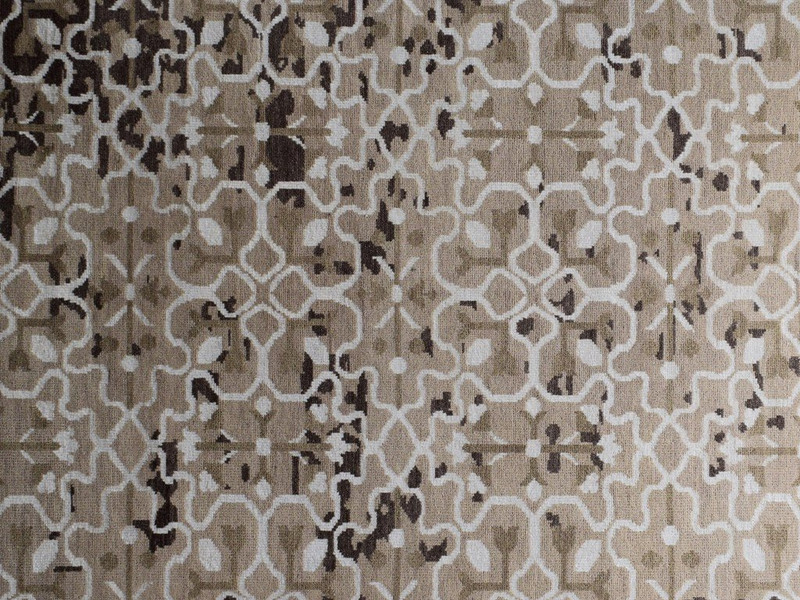 Abstract Coloring New Handmade 8' x 10' Brown Modern Kitchen Rug Rug
