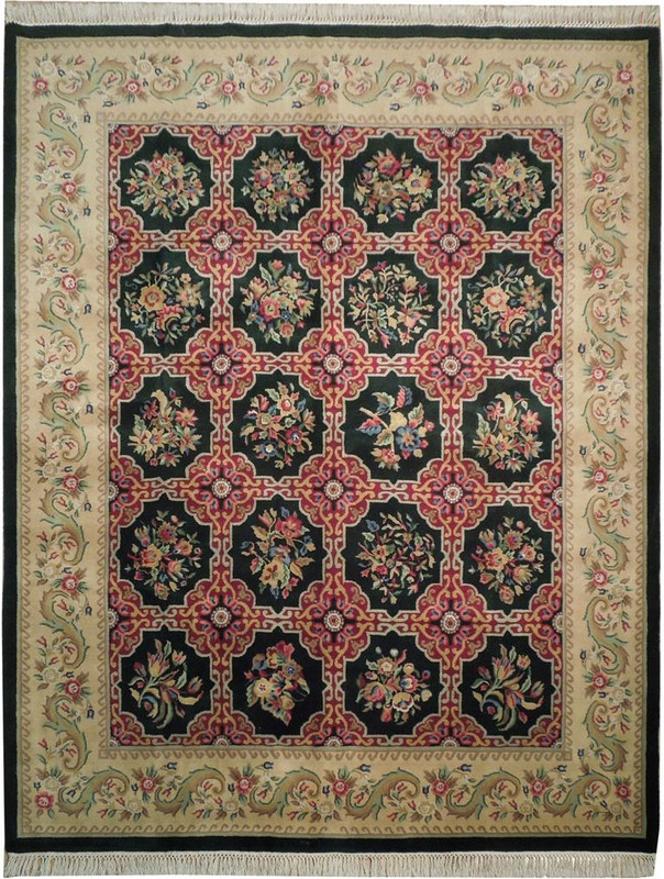 8 x 10 Authentic Oriental Savonnerie French Design Rug