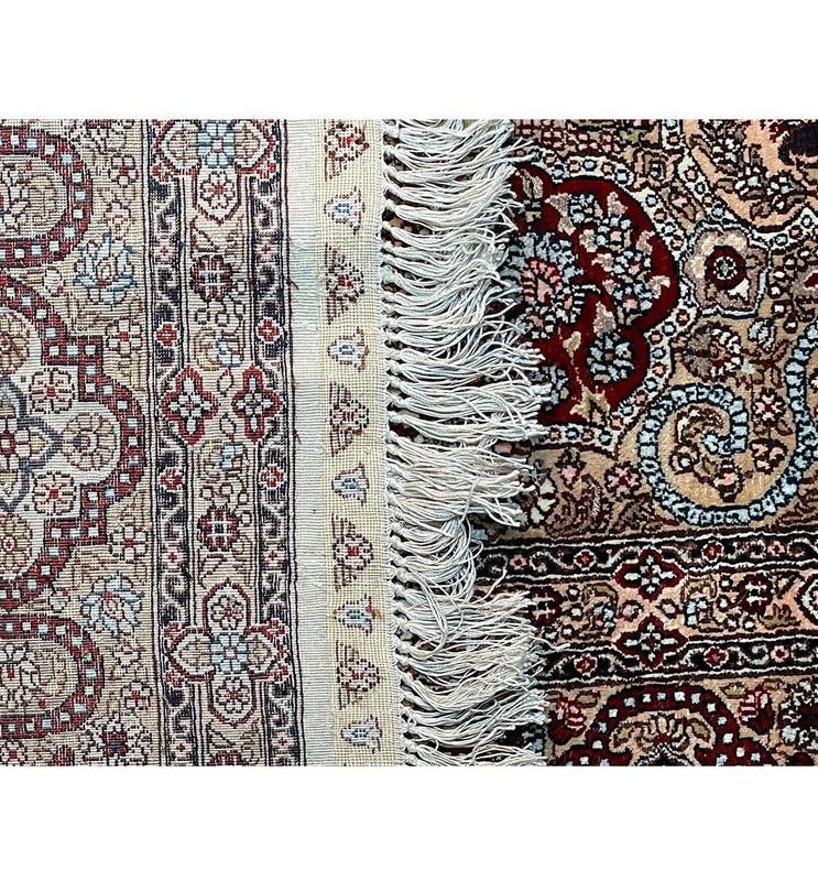 4'2" x 6'2" Persian Qum Silk Rug