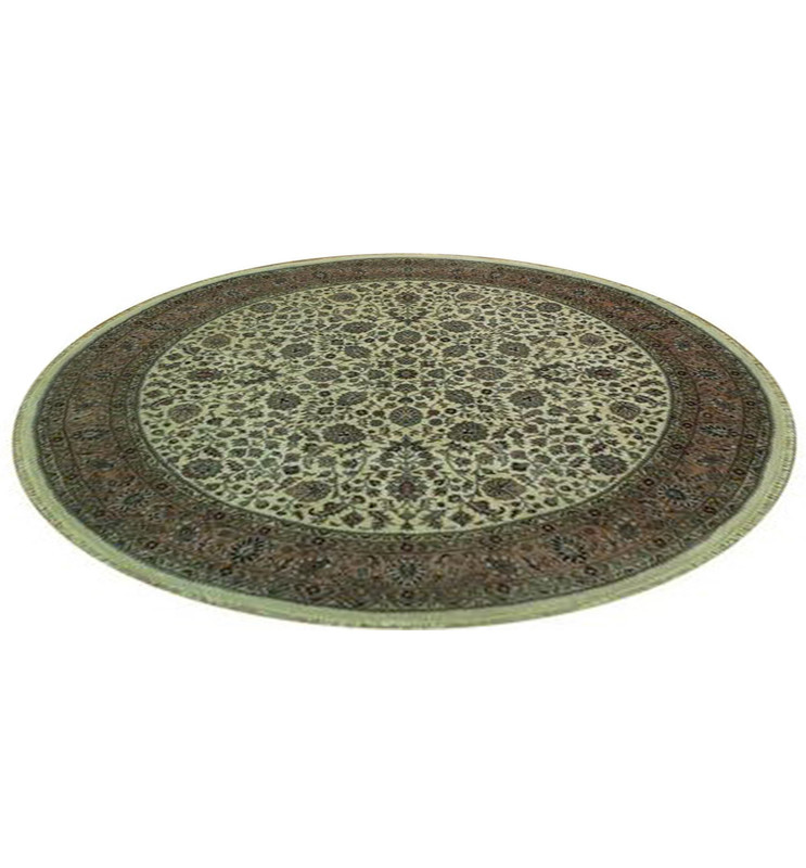 8 x 8 Oriental Sarough Thick & Soft Wool Round Rug