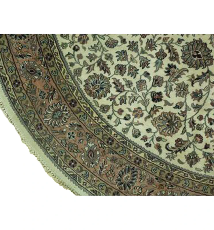 8 x 8 Oriental Sarough Thick & Soft Wool Round Rug
