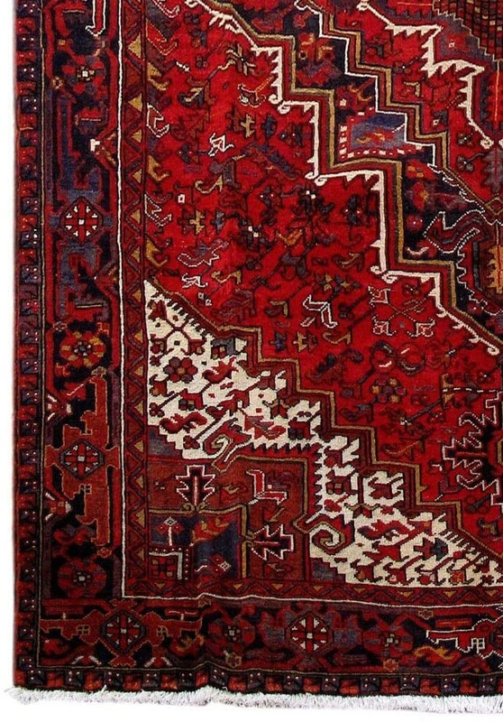 8'3 x 11'5 Geometric Persian Heris Rug