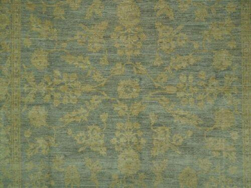 6 x 8 Peshawar Chobi Antique Look Rug Pale Light Blue
