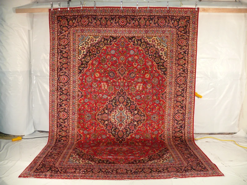 10 x 14 Persian Kashan Rug | known from TV Show Shark Tank 1