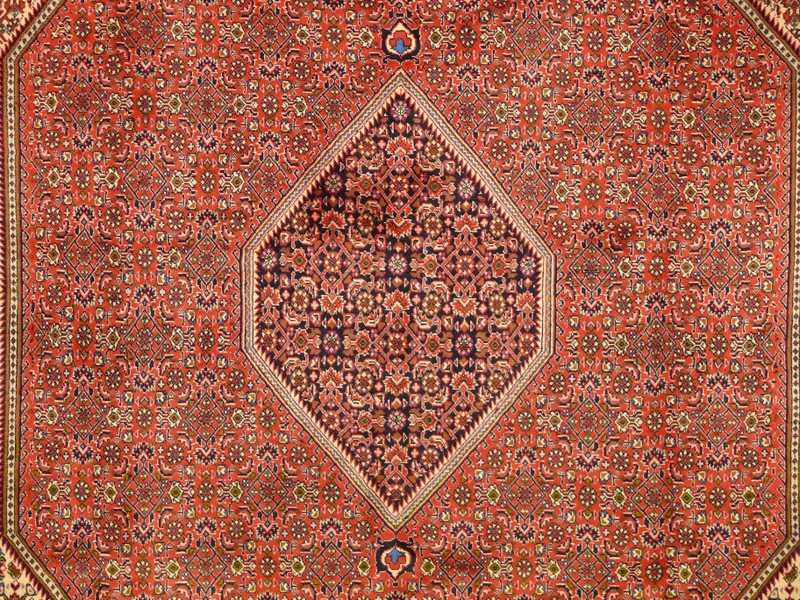 Luxurious Bijar Wool Rug - Intricate pattern and colors
