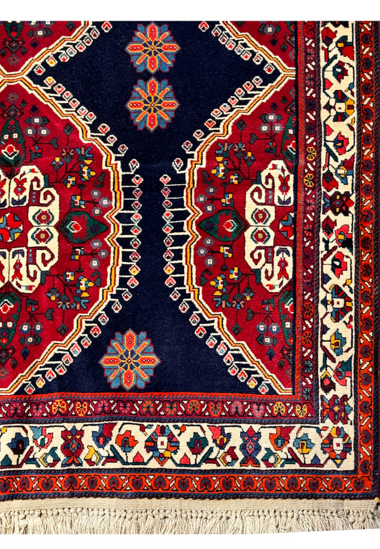 Iranian tribal rug 大判 Premium 5x8 Persian Qashqai Rug - Authentic Tribal Elegance for