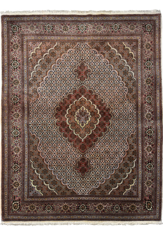 5*1様 【未使用品】 SAY TOUCHÉ Trippy Persian Ru 5x7 Persian Tabriz Mahi Rug - Luxurious Wool & Silk Handwoven Rug