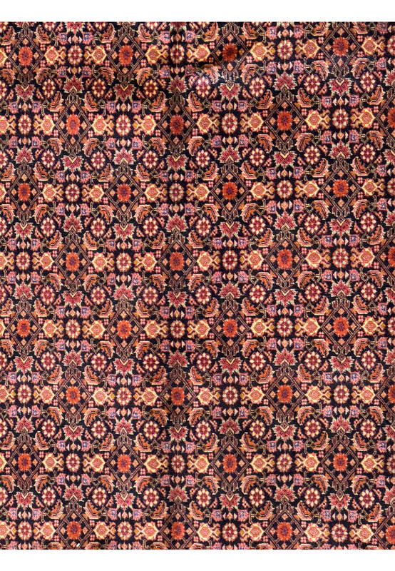 High-resolution image of the Bijar Rug's texture and weave, highlighting the craftsmanship quality