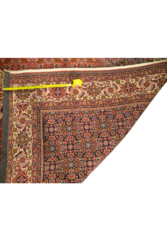 Backside view of 8'2" x 11'8" Persian Bijar Rug showing craftsmanship