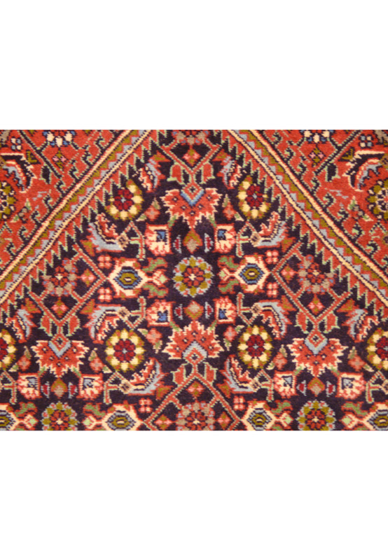 Zoomed pattern of 8' x 11'2" Bijar Persian Iron Rug